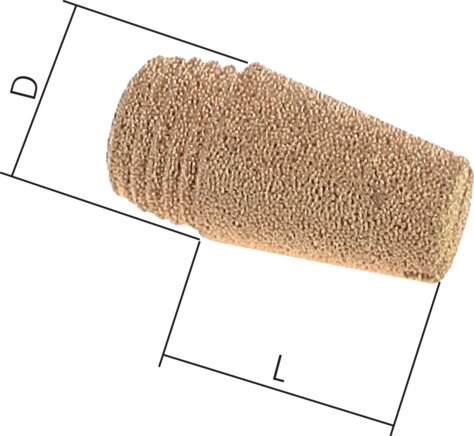 Exemplarische Darstellung: Schalldämpfer (G 1/8" - G1")